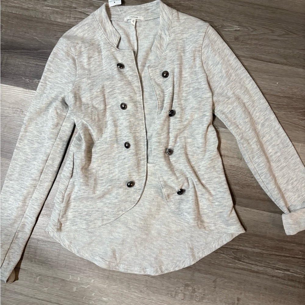 Maurices Light Gray Knit Top